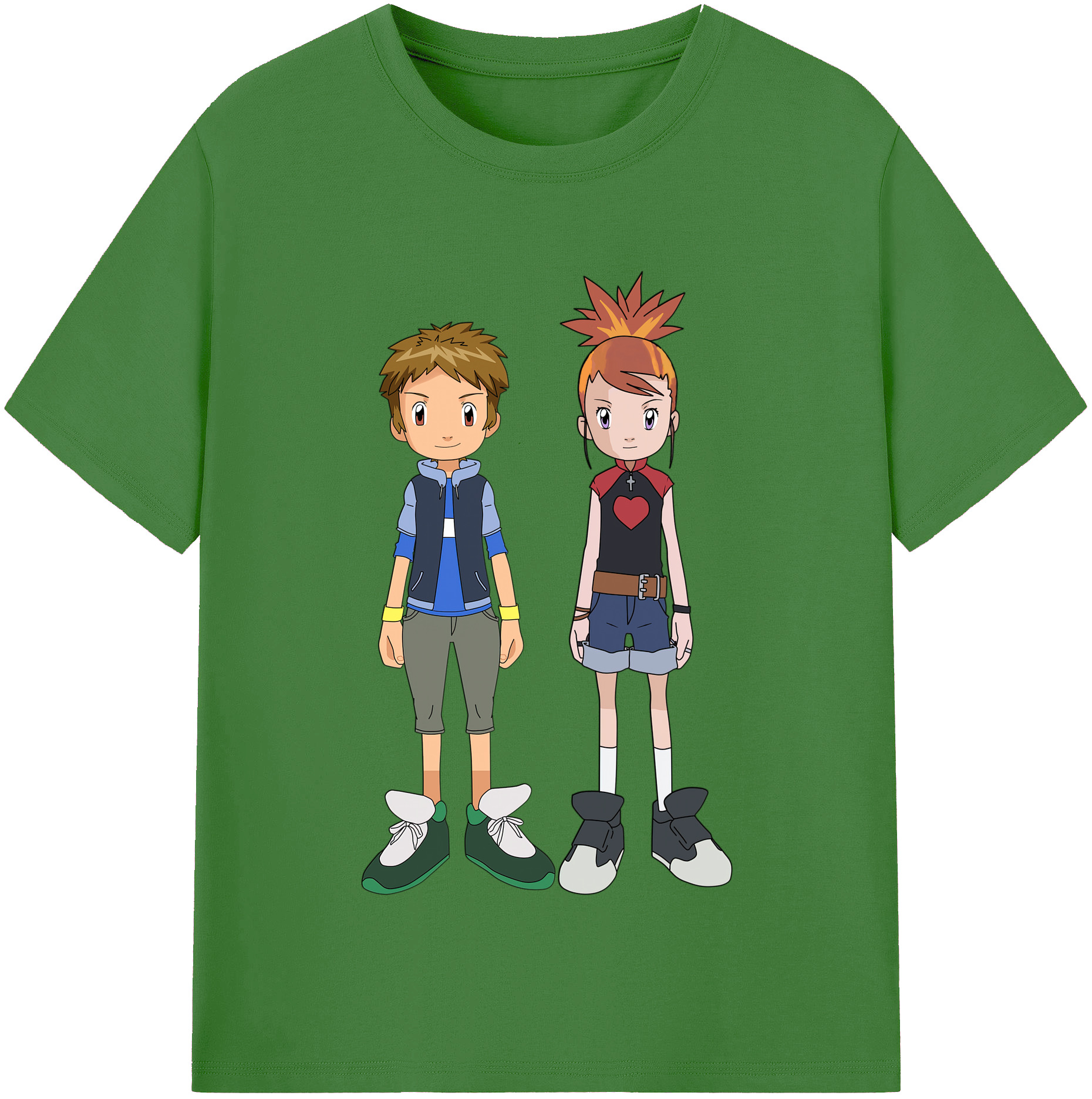 （画像用） Digimon デジタルモンスター/デジモン レディースカジュアルプリントTシャツ（綿100％）